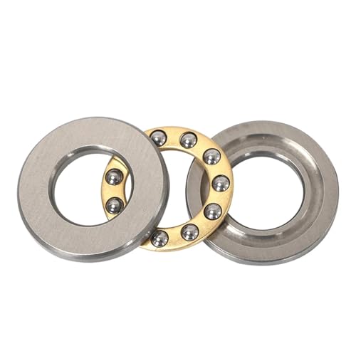 Deep Groove Ball Bearings 2 stücke Flugzeug Axial Schub Kugellager Mini F2-6M F2.5-6M F3-8M F5-10M F6-12M F7-15M F8-16M F10-18M F12-21M F12-23M 3-in-1(F12-23M-12X23X7.5) von SHUAINAN
