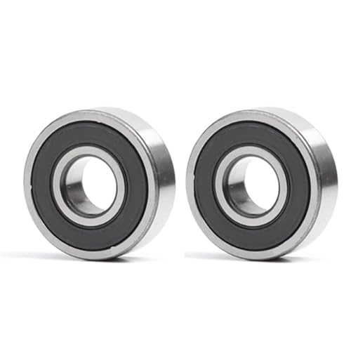 Deep Groove Ball Bearings 2 stücke Lager 6200 6201 6202 6203 6204 6205 2RS DDU LLU RS 6200RS 6201RS 6202RS 6205RS Chrom Stahl Rillenkugellager(6203-2RS 17X40X12mm) von SHUAINAN