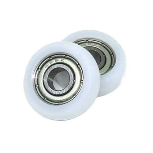Deep Groove Ball Bearings 4 stücke 5x18x6 POM Beschichtete Rolle BSR69518-6 OD 18mm Kunststoff Lager 5 * 18 * 6 Duschtür Roller Runner Rad(BSR62523-7 5x23x7mm) von SHUAINAN