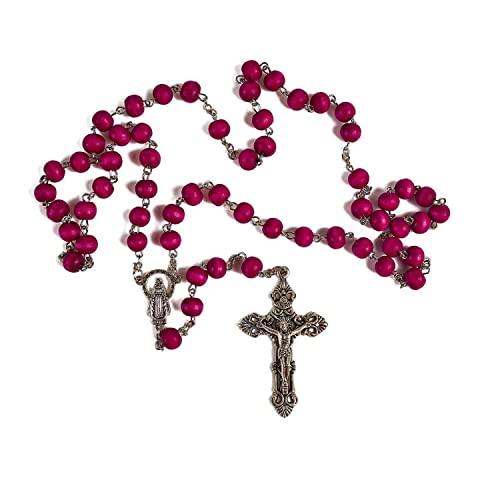 SHUCK24 Rosenkranz „Jerusalem“ mit Rosenholz In schöner Geschenkdose. Gebet & Anleitung. von SHUCK24