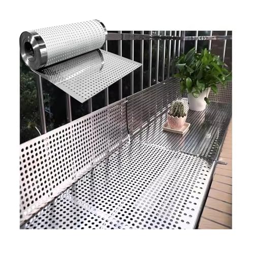 Lochblech aus Edelstahl 304, Metallsiebplatte, dekorative Platte, 8 mm Loch, 0,3 mm dick for Belüftung, DIY-Projekte, dekoratives Netzpaneel(W55*L100cm/W21.6*L39.3in) von SHUDONGDEN