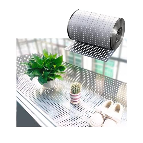 Lochblech aus Edelstahl 304,Fallschutz-Stanzplatte, Diebstahlschutz-Fensterpolster, Wird for Lüftungsgitter und Balkongeländerterrassen verwendet(W10*L500cm/W3.93*L196.8in) von SHUDONGDEN