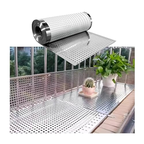 Metallgitterplatte aus Edelstahl 304, perforiertes Metallblech, dekoratives Gitter, for DIY-Dekorgitter, Lüftungsgitter, for den Innen- und Außenbereich(W10*L200cm/W3.93*L78.7in) von SHUDONGDEN