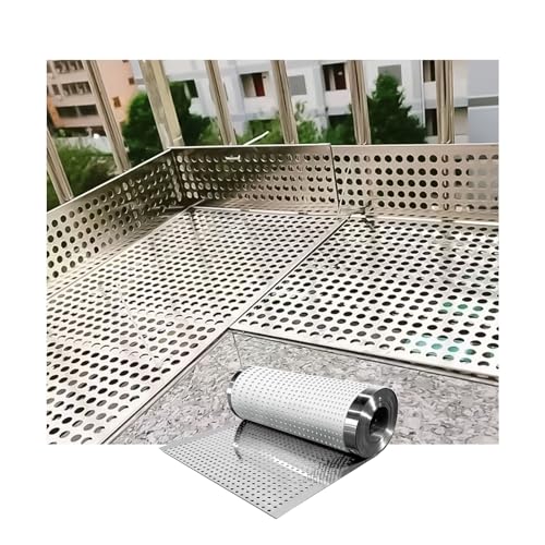Perforierter Edelstahl, Lochblech mit 8 mm Löchern, Edelstahl 304, Geräteschutzabdeckung, dekorative Netze, for Heimwerkerarbeiten, Belüftung und Rauchfilterung(W60*L100cm/W23.6*L39.3in) von SHUDONGDEN