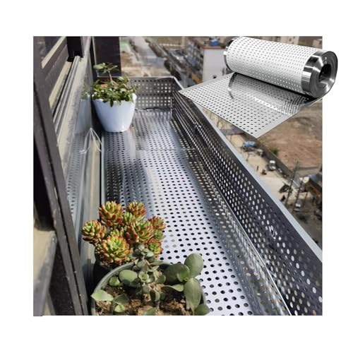 Perforiertes Metallblech, Edelstahl 304,dekoratives Netz, Lüftungsgitter, Innen/Außen, Heimwerker, Fallschutz-Stanzplatte, Diebstahlschutz-Fensterpolster(W10*L200cm/W3.93*L78.7in) von SHUDONGDEN