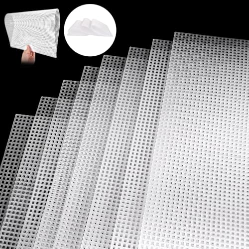 SHUESS 15 Stück Plastic Canvas Sheet, Stoff Plastik Kunststoffgitter Kreuzstich, Mesh Canvas Needlepoint Canvas Kunststoffgitter DIY Zubehör für Bastel- und Nähprojekte Weiß 50,5 x 33cm SHUESS 15 Stück Plastic Canvas Sheet, Stoff Plastik Kunststoffgitter Kreuzstich, Mesh Canvas Needlepoint Canvas Kunststoffgitter DIY Zubehör für Bastel- und Nähprojekte Weiß 50,5 x 33cm von SHUESS