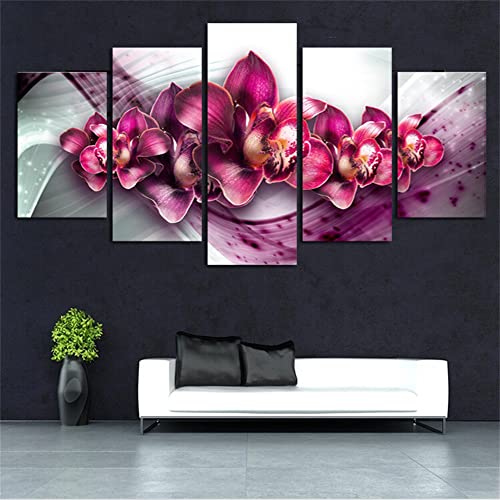 Diamond Painting DIY 5D Diamant Painting Bilder kits Full Groß Diamant Malerei Erwachsene Kinder Vollbohr Kristall Strass Stickerei Arts Craft für Home Wand-Decor(Blumen)-Square drill,Size6 von SHUIYAZI