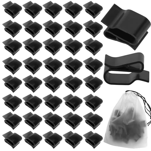 40 Stück Solar Panel Cable Clamps Photovoltaic Cable Clips Cable Holder Cable Ties Trailer Frame Wire Clamps for Solar Panel Fixation von SHUIYUE