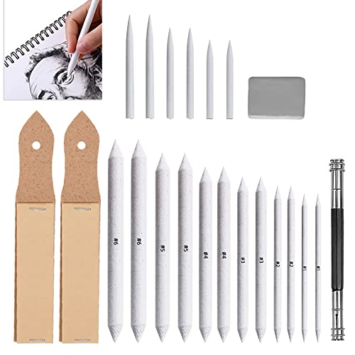 SHULLIN 22 STK Mischen Papierwischer Set Blending Stümpfe und Tortillionen Set Estompen Set Blending Stumps Set Blendende Stümpfe Set Tortillions Bleistift Papierwischer Bleistift um Zeichnen SHULLIN 22 STK Mischen Papierwischer Set Blending Stümpfe und Tortillionen Set Estompen Set Blending Stumps Set Blendende Stümpfe Set Tortillions Bleistift Papierwischer Bleistift um Zeichnen von SHULLIN