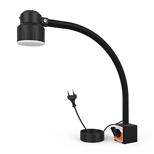Magnetisches Licht Flexibles Schwanenhals 1200 Lumen LED Arbeitslicht mit verstellbarer magnetischer Basis für Drehmaschine Cnc-Fräsbohrmaschine Nähmaschine Industrielle((12W) von S SHUN CAN DA