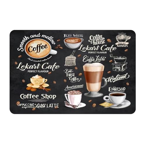 SHUNCHG Kaffeematten Abtropffläche Geschirr Abtropfmatte für die Küche,40x60mm Superabsorber Kieselgur Abtropfmatten,Kaffee Sofortige Trocknung Abtropfmatte von SHUNCHG