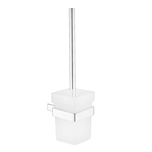 WC-Bürste und Halter Set - Wandmontage WC Reiniger Bürstenhalter - Chrom Klobürste Hygienische WC-Bürsten SHUNLI von SHUNLI