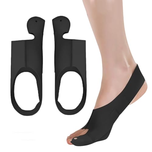 SHUOHONG 2 Stück Hallux Valgus Bandage, Ultradünner Stoff Hallux Valgus Korrektur, Passt Sich der Fußform an Hallu Valgu Schiene Unisex Verwendet für Turnschuhe Flache Schuhe High Heels (L, Schwarz) SHUOHONG 2 Stück Hallux Valgus Bandage, Ultradünner Stoff Hallux Valgus Korrektur, Passt Sich der Fußform an Hallu Valgu Schiene Unisex Verwendet für Turnschuhe Flache Schuhe High Heels (L, Schwarz) von SHUOHONG