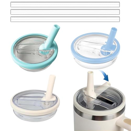 SHUOHONG 3 Stück Travel Becher Deckel für Trinkgläser, Glasdeckel Wiederverwendbarer mit Strohhalm, Staubdichte Tumbler Getränkedosen Verschluss, Glasabdeckung Trinkglas, Getränkedosen Deckel SHUOHONG 3 Stück Travel Becher Deckel für Trinkgläser, Glasdeckel Wiederverwendbarer mit Strohhalm, Staubdichte Tumbler Getränkedosen Verschluss, Glasabdeckung Trinkglas, Getränkedosen Deckel von SHUOHONG