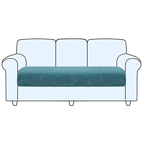 SHUOJIA Sofa Sitzkissenbezug, Sofa Sitzkissenbezug Stretch,Husse Überzug Bezug Für Sofa Sitzkissen, rutschfest Stoff Europäisches Muster (Blue,3-Seater) von SHUOJIA