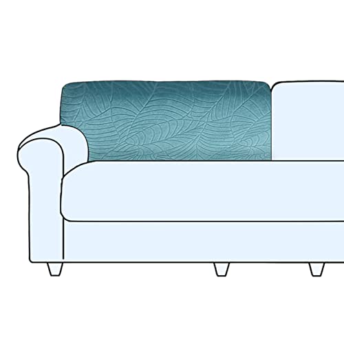 SHUOJIA Sofa Sitzkissenbezug, Sofa Sitzkissenbezug Stretch,Husse Überzug Bezug Für Sofa Sitzkissen, rutschfest Stoff Europäisches Muster (Blue,Backrest Cover) von SHUOJIA