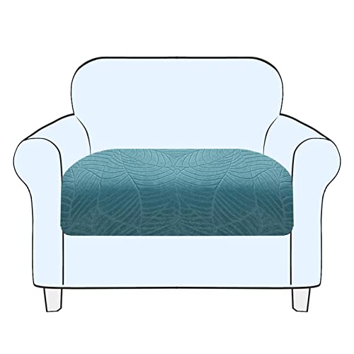 SHUOJIA Sofa Sitzkissenbezug, Sofa Sitzkissenbezug Stretch,Husse Überzug Bezug Für Sofa Sitzkissen, rutschfest Stoff Europäisches Muster (Blue,Large-1-Seater) von SHUOJIA