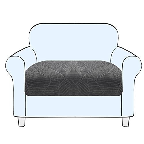 SHUOJIA Sofa Sitzkissenbezug, Sofa Sitzkissenbezug Stretch,Husse Überzug Bezug Für Sofa Sitzkissen, rutschfest Stoff Europäisches Muster (Grey,1-Seater) von SHUOJIA