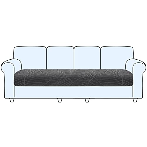 SHUOJIA Sofa Sitzkissenbezug, Sofa Sitzkissenbezug Stretch,Husse Überzug Bezug Für Sofa Sitzkissen, rutschfest Stoff Europäisches Muster (Grey,Large-4-Seater) von SHUOJIA