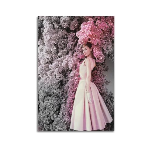 Audrey Hepburn Actress Art Leinwand Kunst Poster Und Wandkunst Bilddruck Moderne Familienzimmer Dekor 12x18inch(30x45cm) von SHUPSY