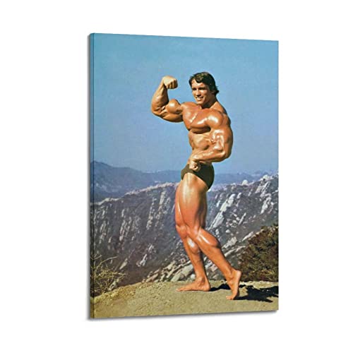 Bodybuilder Arnold Schwarzenegger Leinwand Kunst Poster Und Wandkunst Bilddruck Moderne Familienzimmer Dekor 12x18inch(30x45cm) von SHUPSY