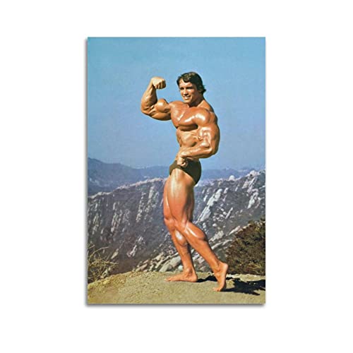 Bodybuilder Arnold Schwarzenegger Leinwand Kunst Poster Und Wandkunst Bilddruck Moderne Familienzimmer Dekor 24x36inch(60x90cm) von SHUPSY