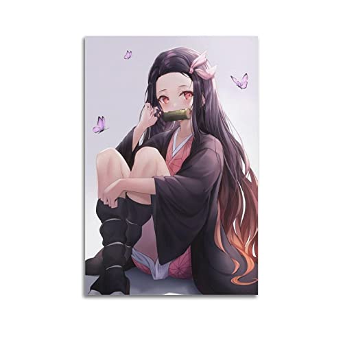 Demon Slayer Role Kamado Nezuko Fan Art Poster Dekorative Malerei Leinwand Wandkunst Wohnzimmer Poster Schlafzimmer Malerei 16x24inch(40x60cm) von SHUPSY