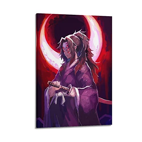 Demon Slayer Role Kokushibo Leinwand Kunst Poster Und Wandkunst Bilddruck Moderne Familienzimmer Dekor 12x18inch(30x45cm) von SHUPSY