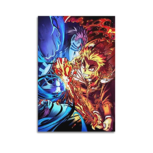 Demon Slayer Role Kyojuro Rengoku Leinwand Kunst Poster Und Wandkunst Bilddruck Moderne Familienzimmer Dekor 08x12inch(20x30cm) von SHUPSY