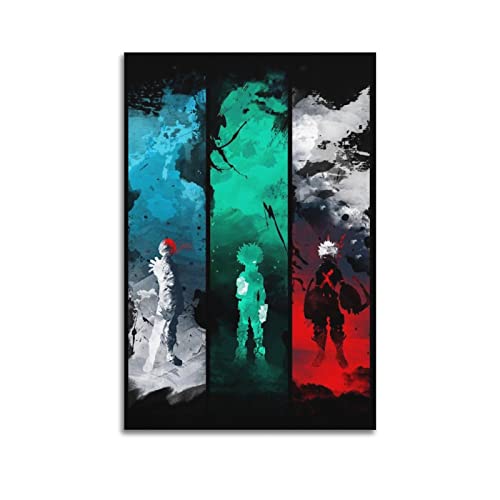 My Hero Academia Anime Role Art Leinwand Kunst Poster Und Wandkunst Bilddruck Moderne Familienzimmer Dekor 12x18inch(30x45cm) von SHUPSY
