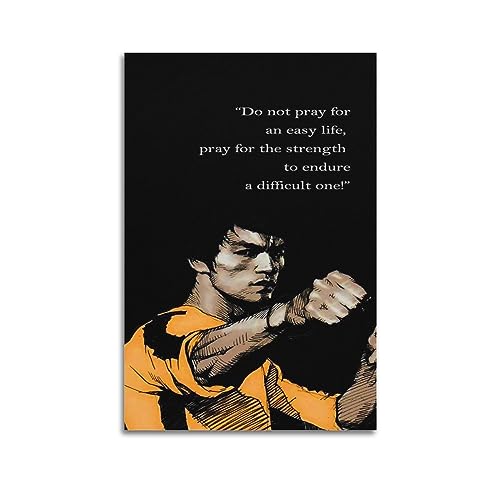 Quotes from Martial Arts Master Bruce Lee Leinwand Kunst Poster Und Wandkunst Bilddruck Moderne Familienzimmer Dekor 12x18inch(30x45cm) von SHUPSY