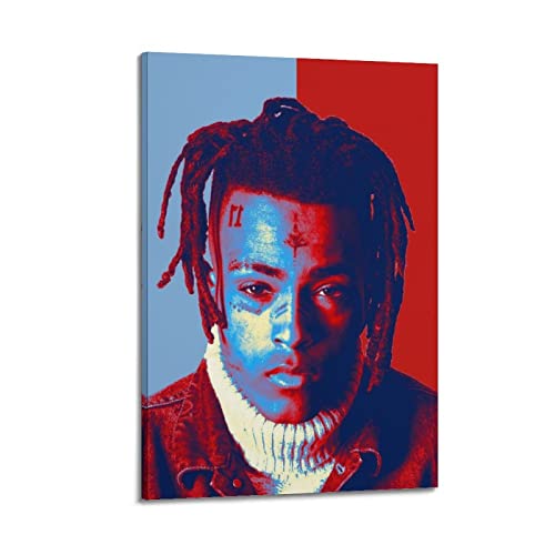 Rap Singer Xxxtentacion Fanart Poster Dekorative Malerei Leinwand Wandkunst Wohnzimmer Poster Schlafzimmer Malerei 12x18inch(30x45cm) von SHUPSY