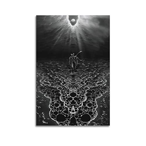 SHUPSY Anime Role Garou Black And White Poster Dekorative Malerei Leinwand Wandkunst Wohnzimmer Poster Schlafzimmer Malerei 16x24inch(40x60cm) von SHUPSY