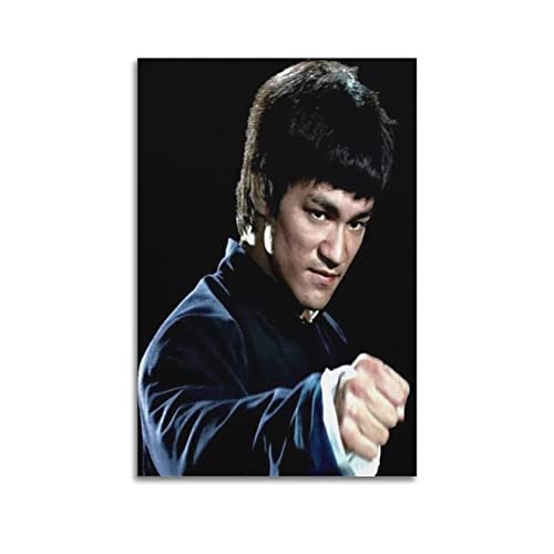 SHUPSY Bruce Lee Star Poster Dekorative Malerei Leinwand Wandkunst Wohnzimmer Poster Schlafzimmer Malerei 08x12inch(20x30cm) von SHUPSY
