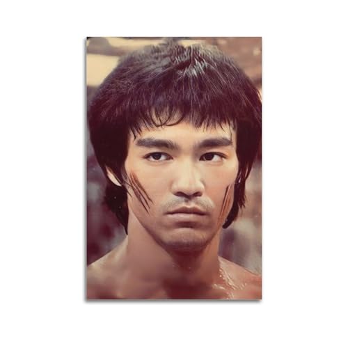 SHUPSY The Art of Martial Arts Master Bruce Lee Poster Dekorative Malerei Leinwand Wandkunst Wohnzimmer Poster Schlafzimmer Malerei 24x36inch(60x90cm) von SHUPSY