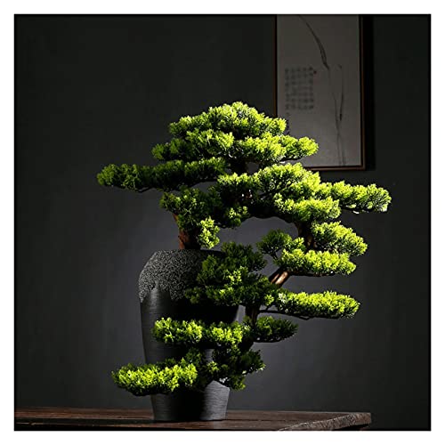 SHUTING2020 Künstlicher Bonsai Künstlicher Bonsai-Baum, 23 Zoll Faux-Vase Bonsai-Kiefer, gefälschter Baum Bonsai-Anlage für Dekoration Desktop-Display Kunstpflanze Künstlicher Bonsai von SHUTING2020