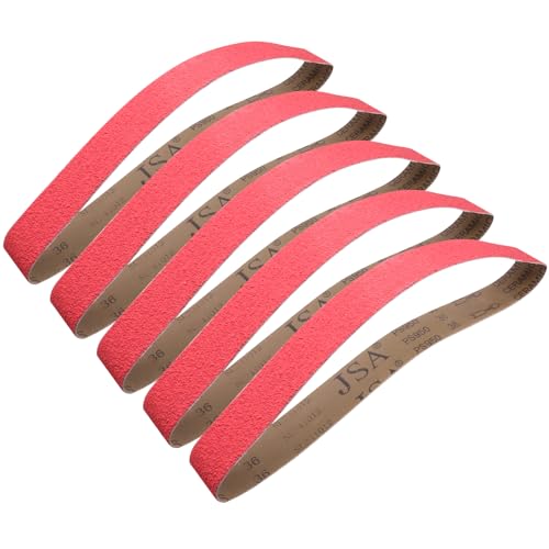 2 x 107,7 cm Keramik-Schleifbänder, Körnung 36, 2 x 42 Metall-Schleifband, Schleifbänder für Messer, Metall, 5 Stück 2 x 107,7 cm Keramik-Schleifbänder, Körnung 36, 2 x 42 Metall-Schleifband, Schleifbänder für Messer, Metall, 5 Stück von SHUTTLE GENIUS