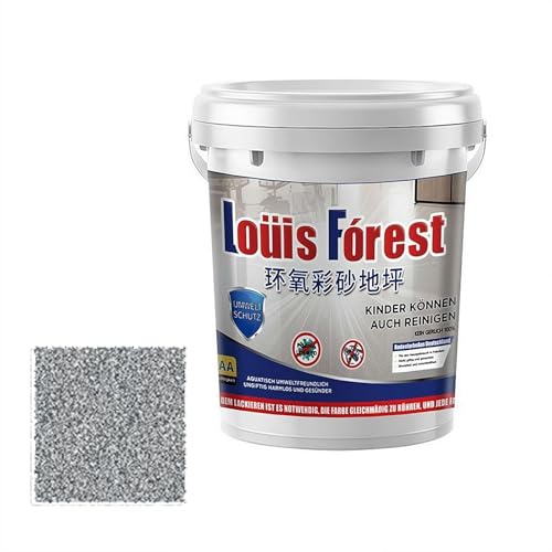 SHUZHENG Louis Forest Epoxid-Bodenfarbe, Hochglanz-Marmoreffekt, wasserfeste Epoxid-Bodenfarbe auf Wasserbasis, wasserfeste Epoxidfarbe auf Wasserbasis, Garagenbodenfarbe, Betonbodenfarbe von SHUZHENG