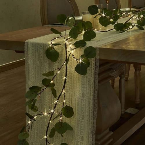 Twinkling Tree Olive Vine, 1,8 m lange Lichterkette mit Olivenranken, künstliche Olivenreben mit warmen LED-Lichtern, künstliche Weinreben, grüne Girlande, künstliche Blattlichter für Kaminsims Twinkling Tree Olive Vine, 1,8 m lange Lichterkette mit Olivenranken, künstliche Olivenreben mit warmen LED-Lichtern, künstliche Weinreben, grüne Girlande, künstliche Blattlichter für Kaminsims von SHUZHENG
