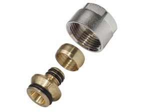 2Stk. Klemmverschraubung für Heizrohr 14 x 2 und Verteiler für Fußbodenheizung 3/4 '' Eurokonus von SHV