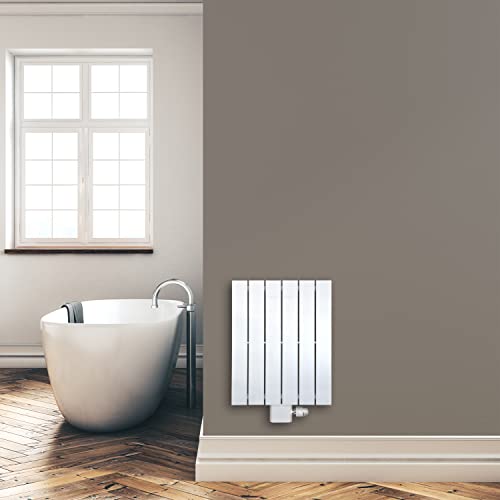 Paneelheizkörper Heizkörper Badheizkörper 600 x 450 mit Mittelanschluss weiß (294 Watt nach EN442) von SHV