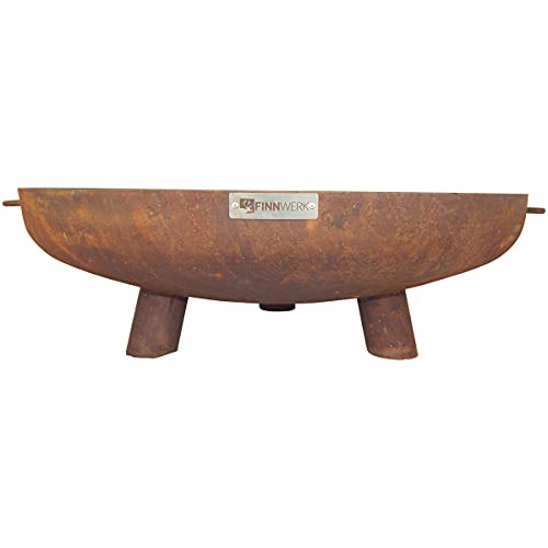 Feuerschale Rustikal aus Stahl (Durchmesser 80 cm) von FINNWERK von SHW-FIRE