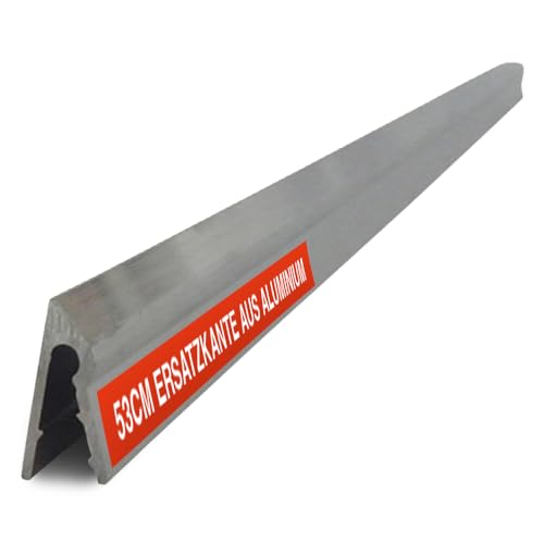 SHW-FIRE | Aluminium Kante 53 cm - Ersatzkante passend für Kunststoff Schneeschieber 55 cm, Abriebfest, geräuscharm, ideal für effizientes Schneeräumen | Made in Germany von SHW-FIRE