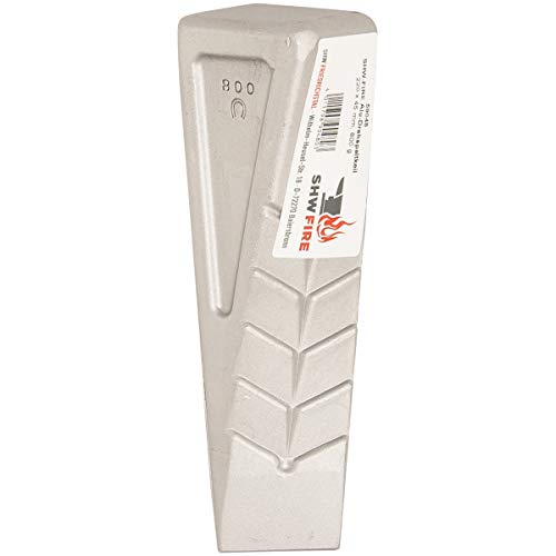 SHW-FIRE Alu-Spaltkeil, Drehspaltkeil, 800 g - Geschmiedet, 21 cm Länge, Perfekt für Baumfällarbeiten von SHW-FIRE