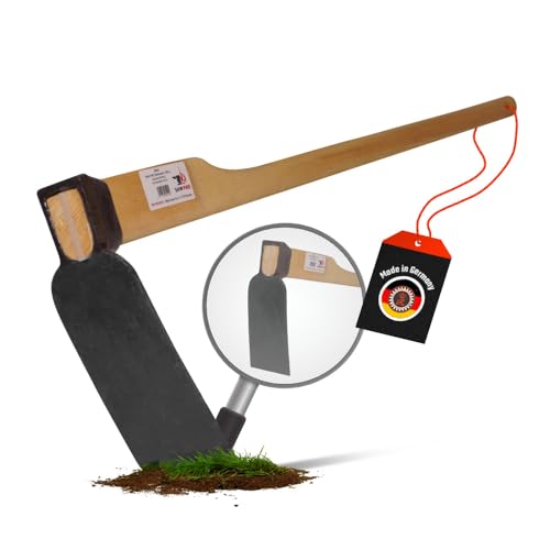 SHW-Fire | Hartboden-Reuthacke mit scharfer Hacke - 135 cm Eschenholzstiel, Wurzelentferner & Unkrauthacke für Gartenarbeit - Gartenhacke & Bodenhacke aus Spezialstahl | Made in Germany von SHW-FIRE