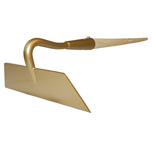 SHW-FIRE Spargelhacke 18 cm breit - Trapezform, mit Holzstiel - Ideal fürs Spargelfeld von SHW-FIRE