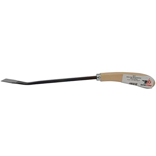 SHW-FIRE Spargelstecher - Braunschweiger Form - Gebogen, Holzgriff, 46 cm kurz von SHW-FIRE