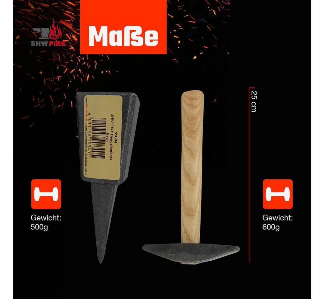 SHW FIRE Hammer SHW Dengelhammer und Dengelamboss Set SHW FIRE Hammer SHW Dengelhammer und Dengelamboss Set von SHW FIRE