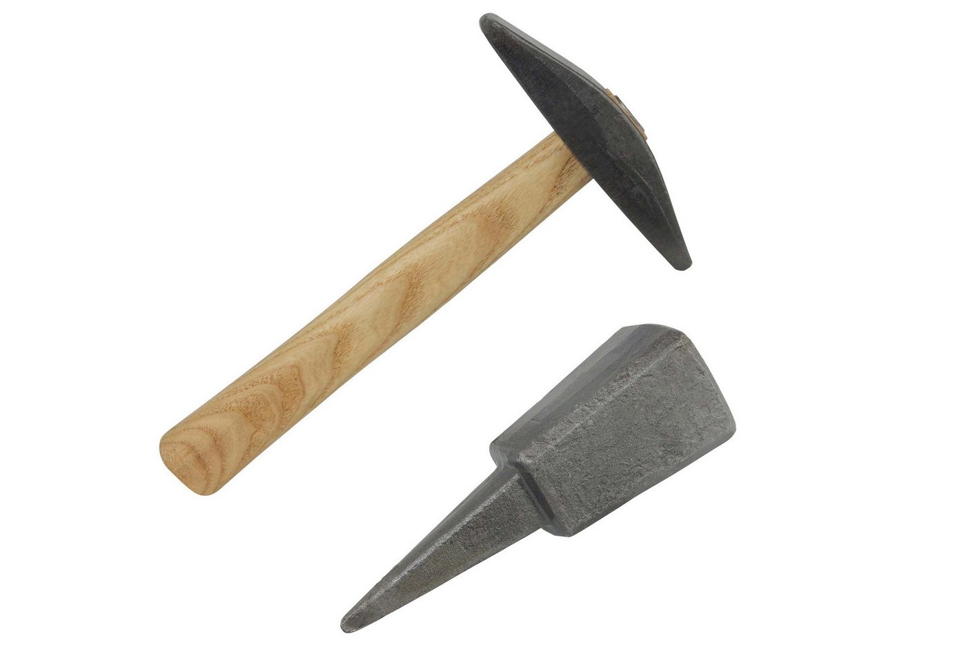 SHW Sense Set Dengelamboss + Dengelhammer, Perfekt für präzises Sensenschärfen von SHW