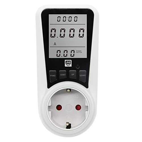 SHX Energiekosten-Messgerät SHX-PM05FW - Stromkosten im Überblick - Datenspeicher via Akku - großzügiges LCD-Display - einfache Bedienung von SHX